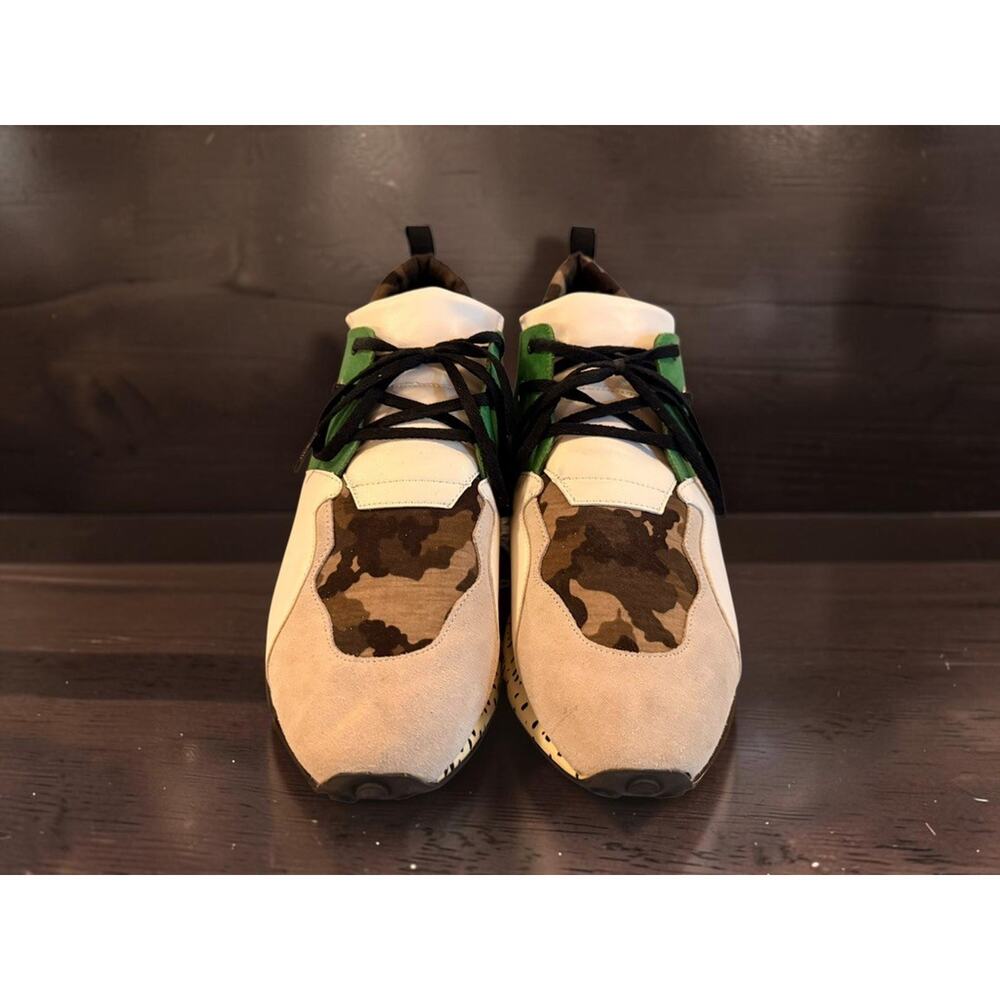 Steve Madden Ridge Cliff Men Size 12 Chunky Sneakers Camo Green Colorblock - Picture 3 of 7